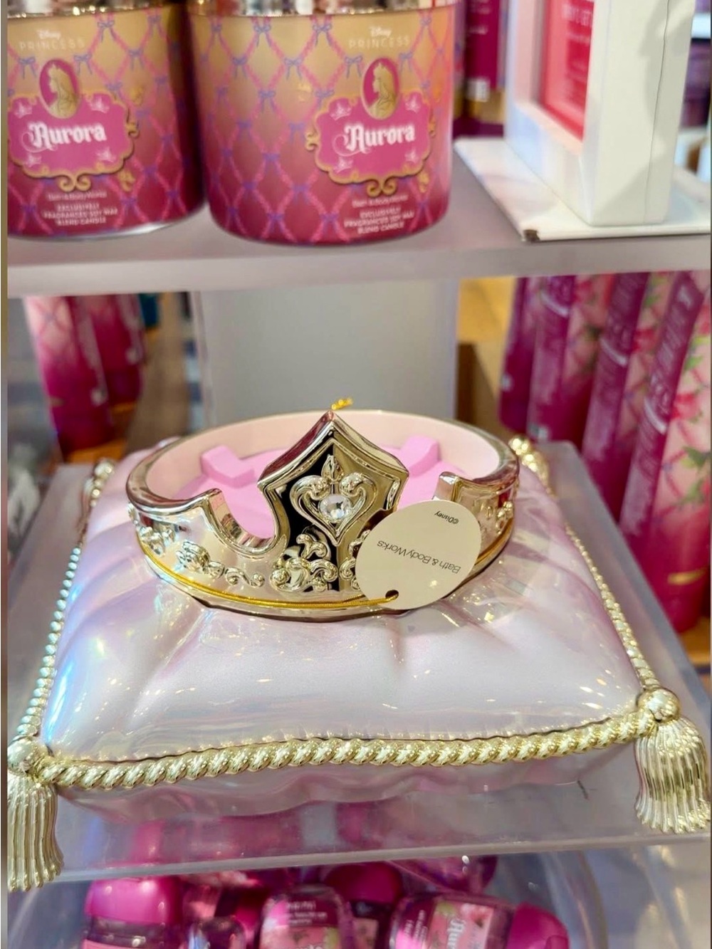 Sleeping Beauty New Candle Holder Bath & Body Works Special Edition